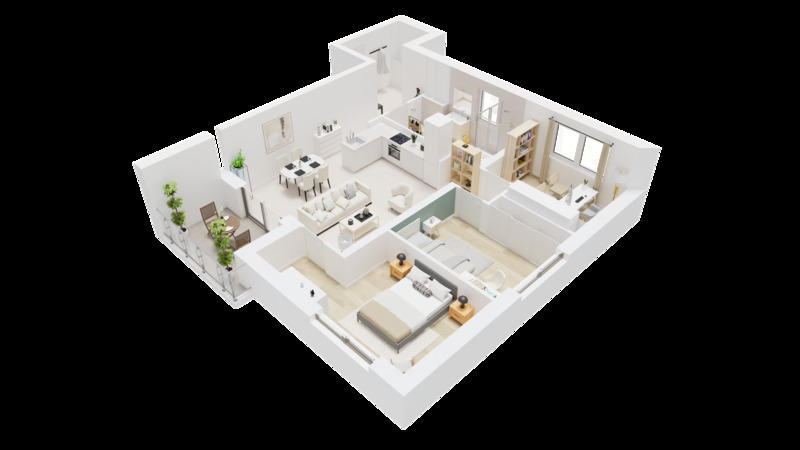 Appartement - 78 m² - 3 pièces