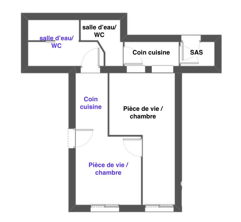 Studio - 31 m² - 1 pièce