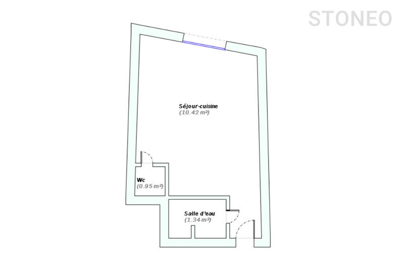 Appartement ancien - 13 m² - 1 pièce