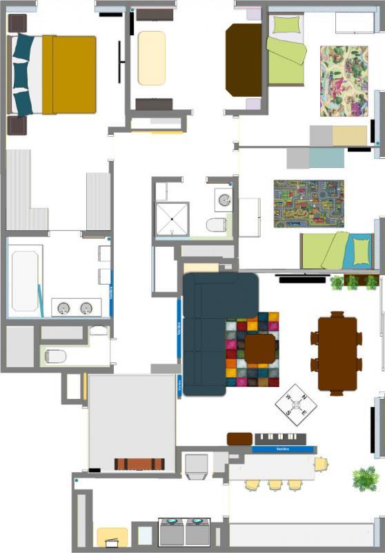 Appartement - 115 m² - 5 pièces