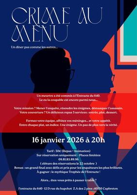 Dîner jeux d'enquète à l'entracte du 640