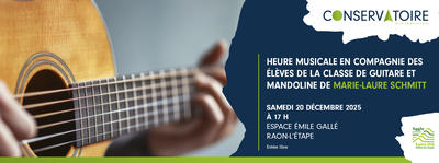 Heure Musicale en compagnie des élèves de guitare classique et mandoline