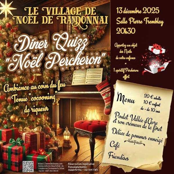 Soirée noël Percheron : Dîner Quizz