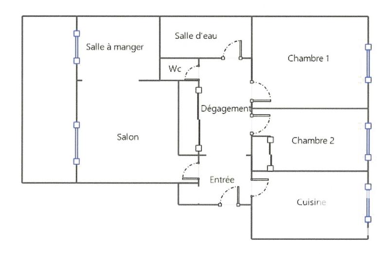 Appartement - 65 m² - 3 pièces