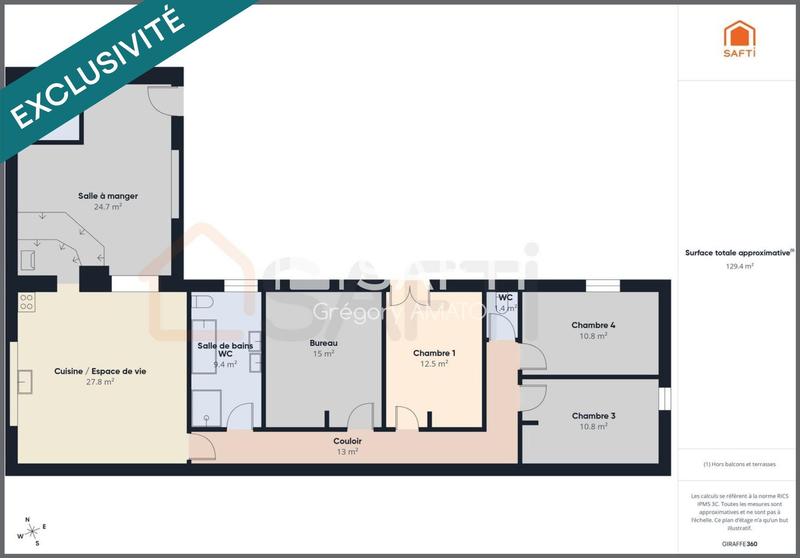 Maison - 126 m² - 5 pièces