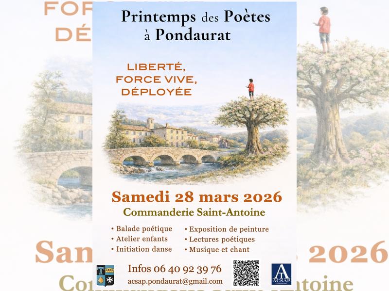 Printemps des Poètes à Pondaurat