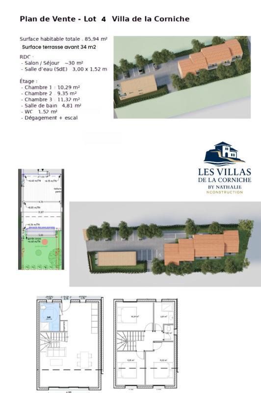 Villa - 85 m² - 4 pièces