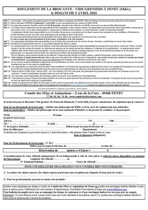 28ème édition brocante - vide-greniers