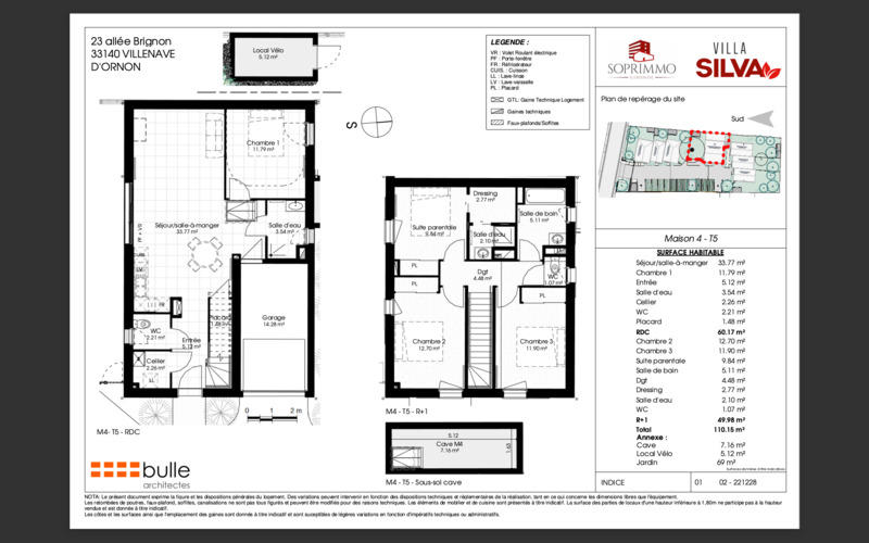 Maison - 110 m² - 5 pièces