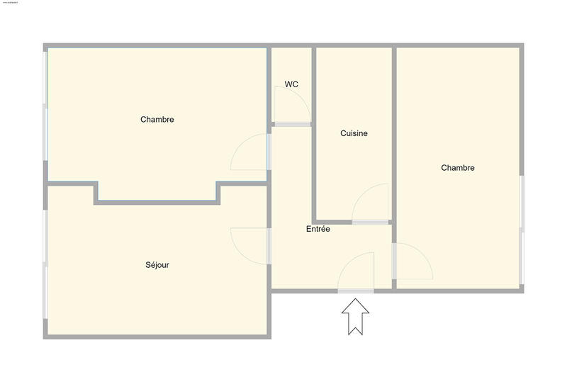 Appartement - 57 m² - 3 pièces