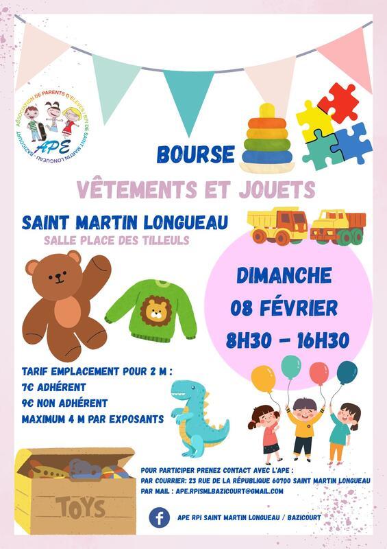 Bourse aux jouets, vêtements et puériculture