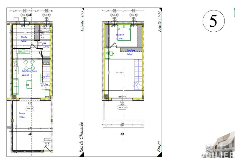 Maison de village - 58 m² - 3 pièces
