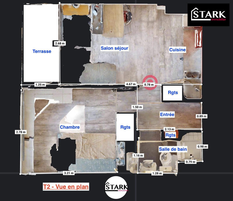 Appartement - 26 m² - 2 pièces