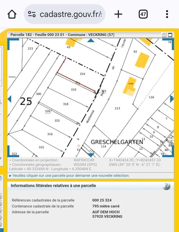 Terrain constructible - 795 m²