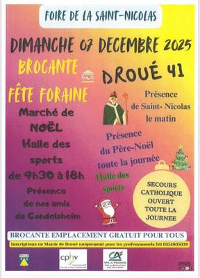 Brocante - marché de noël - fête saint nicolas