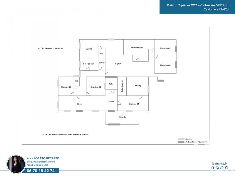 Maison - 227 m² - 7 pièces