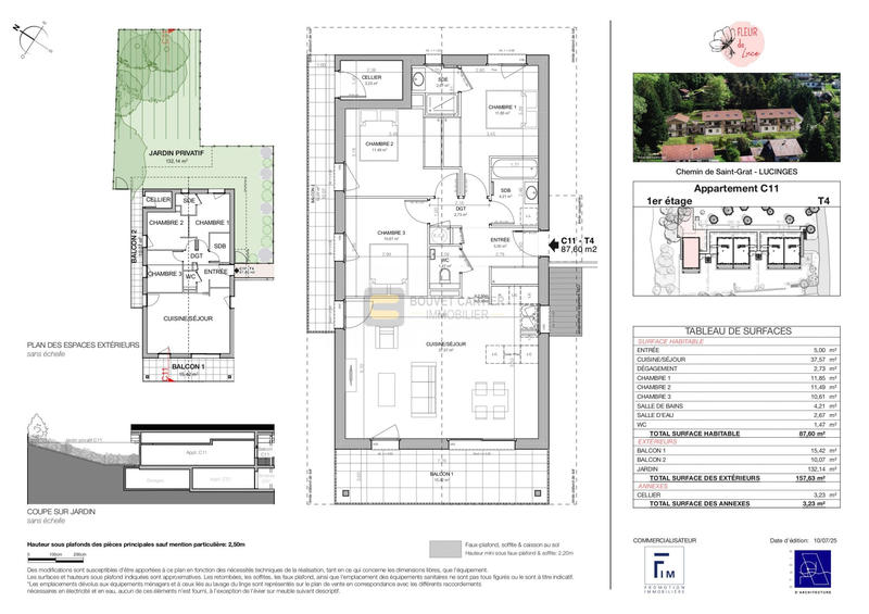 Appartement - 88 m² - 4 pièces