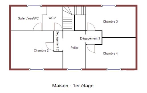 Maison - 115 m² - 5 pièces