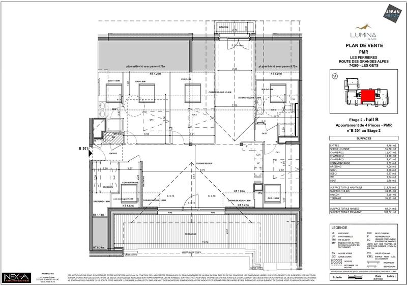 Appartement - 113 m² - 4 pièces