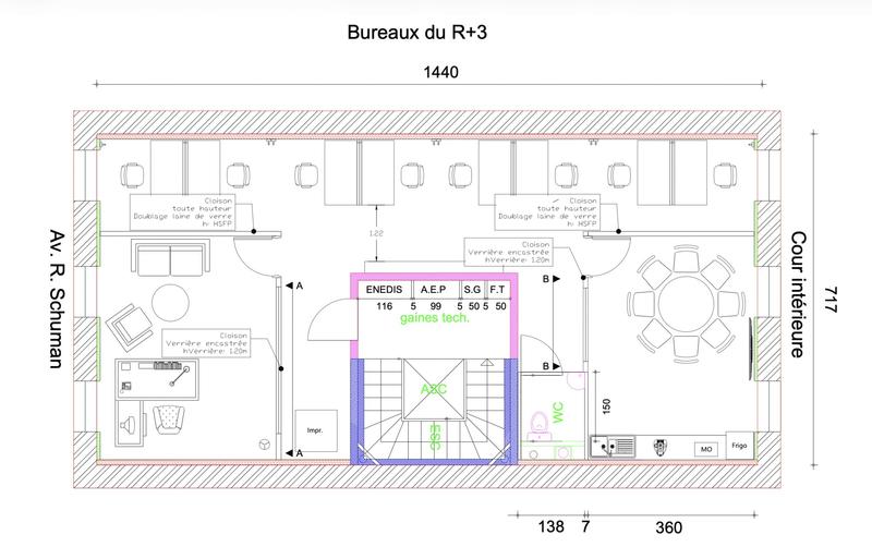 Bureau - 88 m²