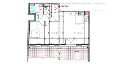 Appartement - 70 m² - 3 pièces