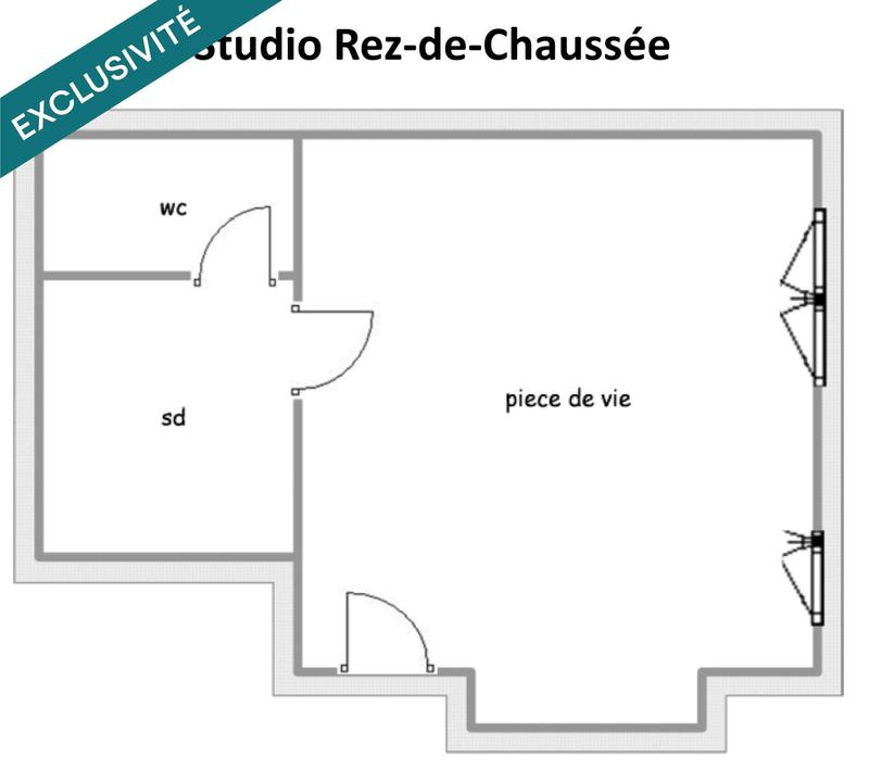 Appartement - 24 m² - 1 pièce