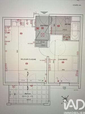 Appartement - 40 m² - 2 pièces