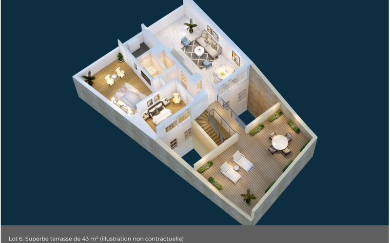 Appartement - 86 m² - 3 pièces