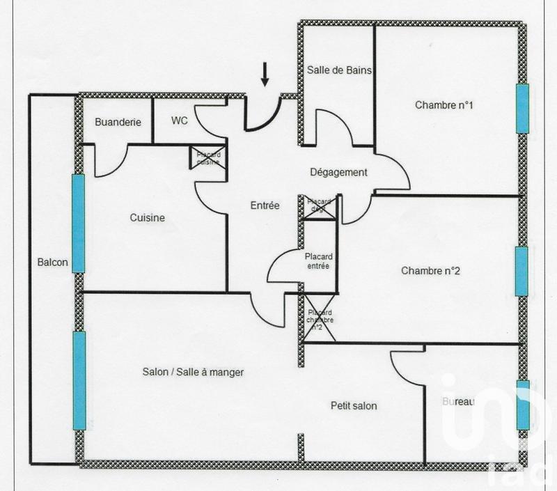 Appartement - 71 m² - 4 pièces