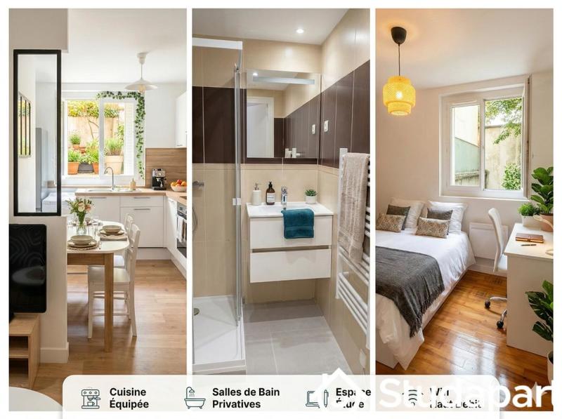 Chambre - 11 m² - 1 pièce