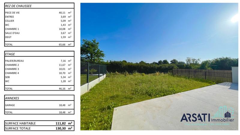 Maison contemporaine - 112 m² - 6 pièces