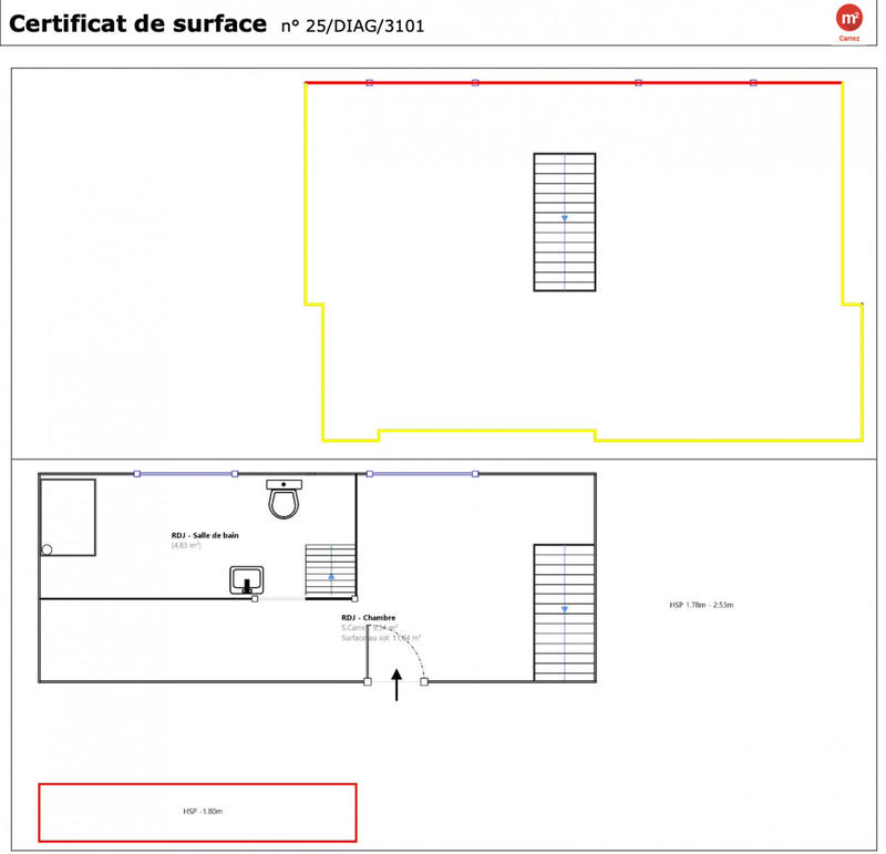 Appartement - 32 m² - 2 pièces