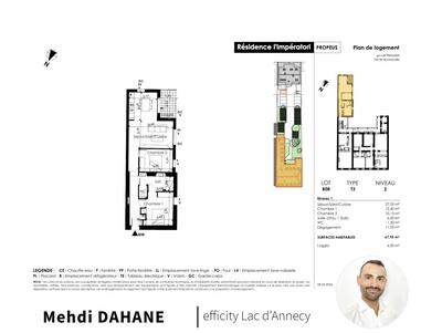 Appartement - 68 m² - 3 pièces