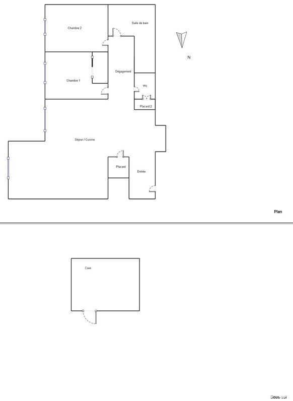 Appartement - 54 m² - 3 pièces