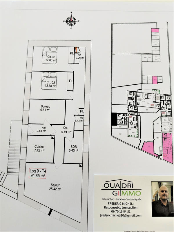 Appartement - 95 m² - 4 pièces