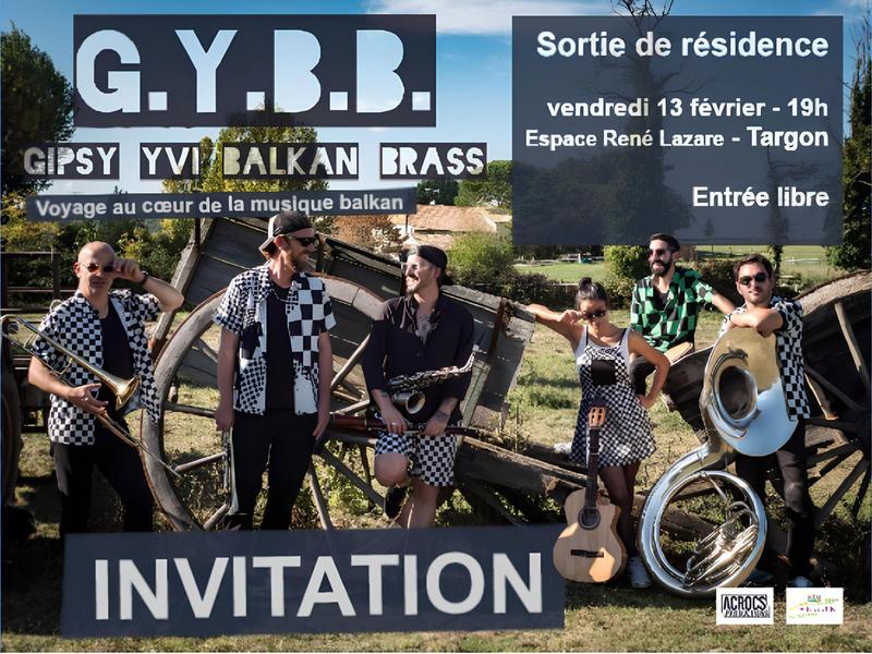 Concert de sortie de résidence de la fanfare Gybb