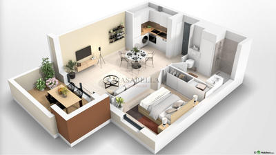 Appartement - 43 m² - 2 pièces