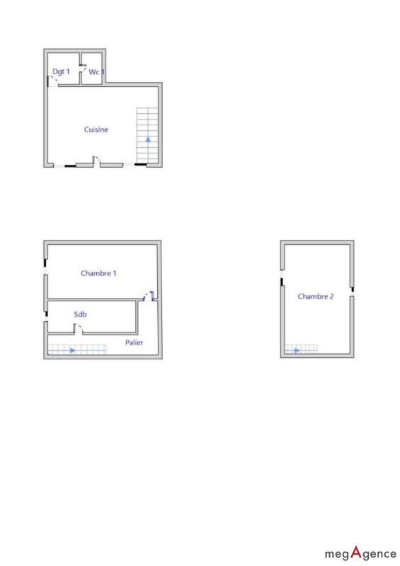Maison de ville - 77 m² - 3 pièces