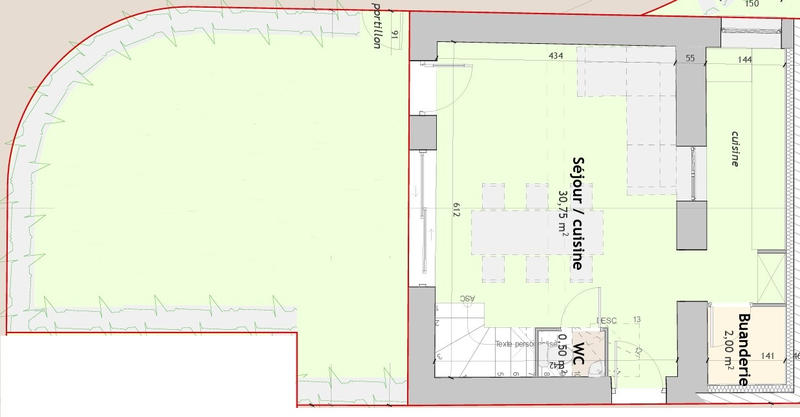 Appartement - 90 m² - 5 pièces