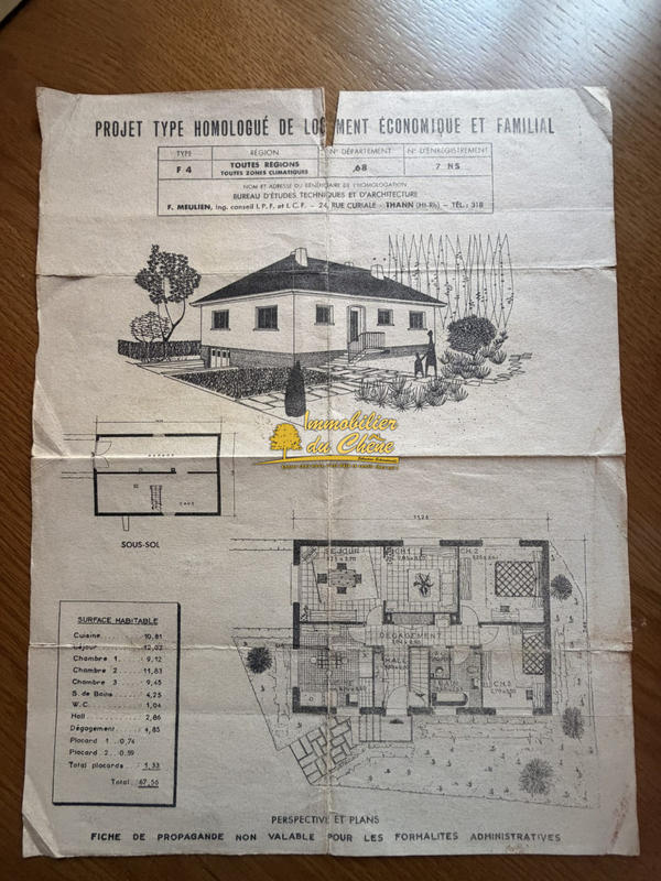 Maison - 80 m² - 4 pièces