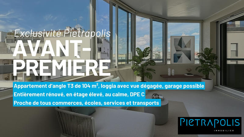 Appartement - 104 m² - 3 pièces