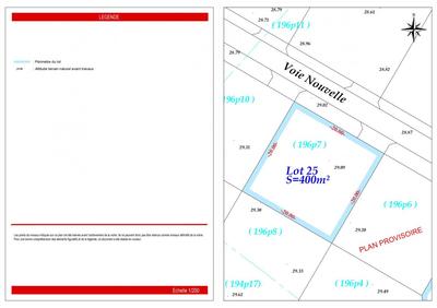 Terrain constructible - 400 m²
