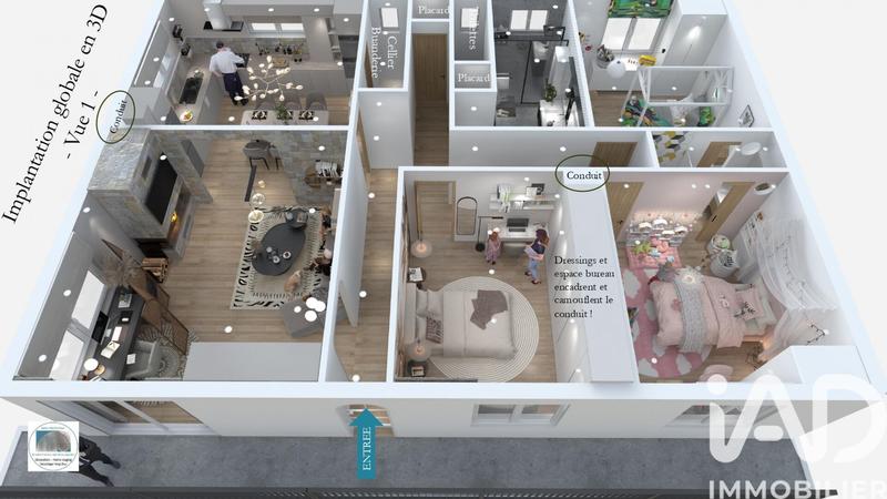 Appartement - 108 m² - 4 pièces