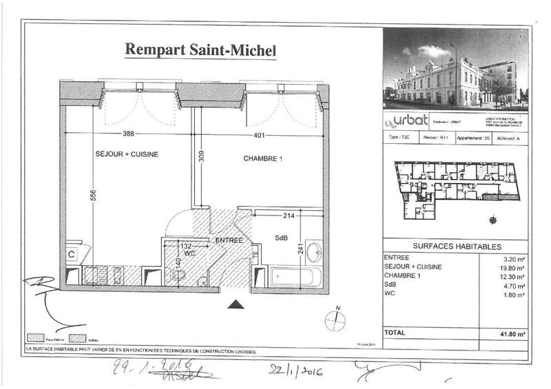 Appartement - 42 m² - 2 pièces