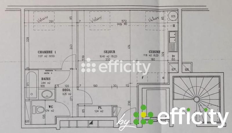 Appartement - 47 m² - 2 pièces