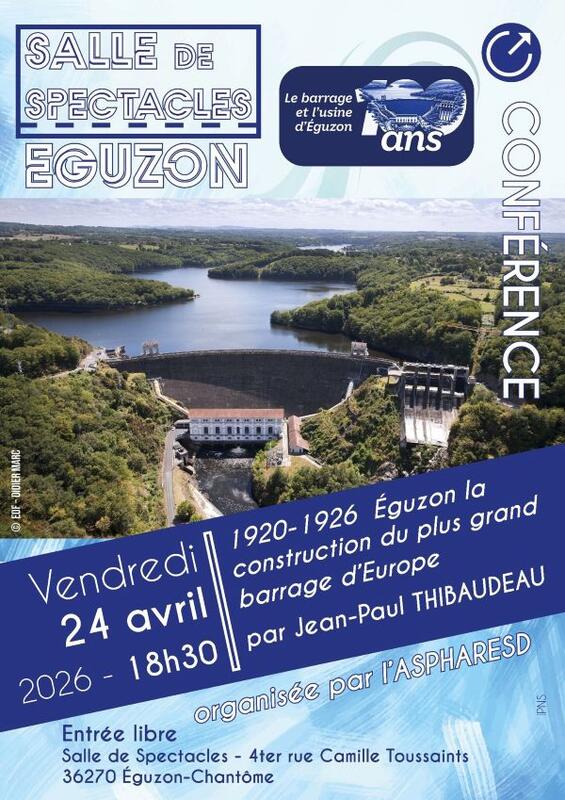 Conférence "La construction du barrage d'Éguzon"