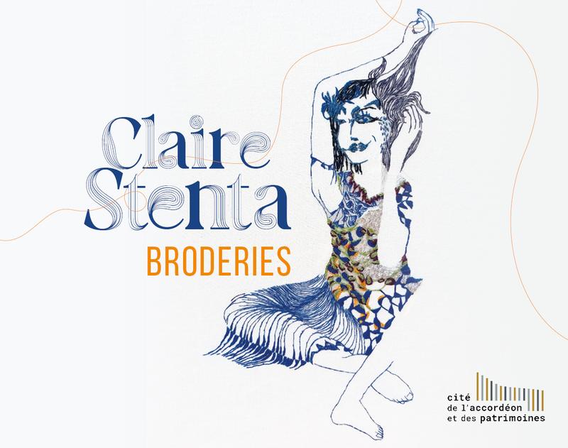 Cité de l'accordéon et des patrimoines : Exposition Claire Stenta - Broderies