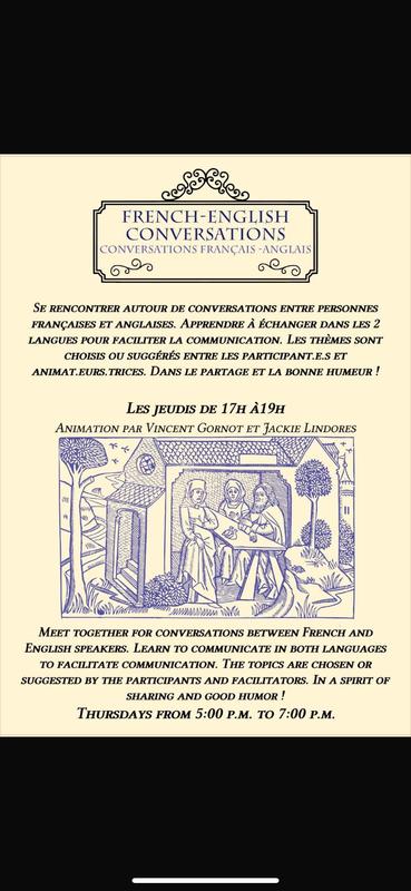 Le Comptoir des Echanges : atelier conversations français-anglais