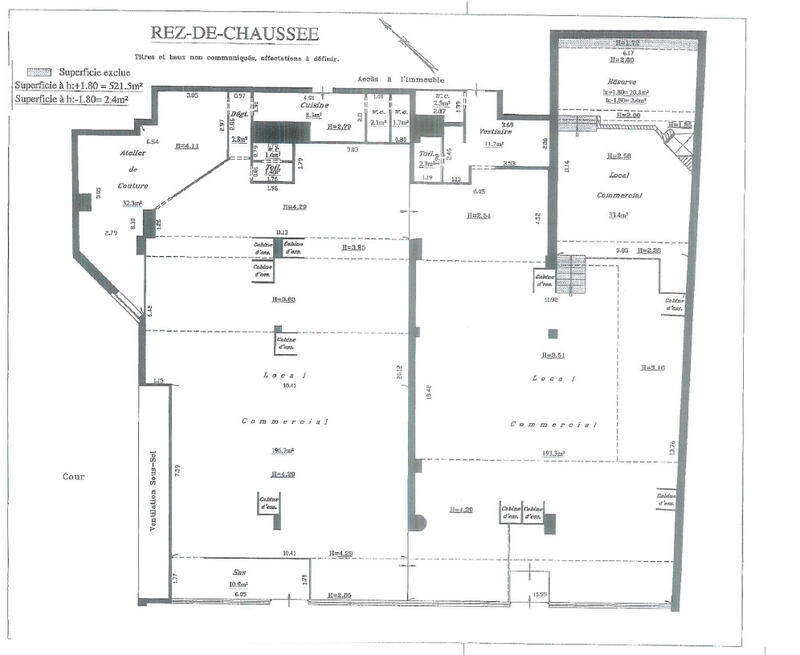 Local commercial - 525 m²