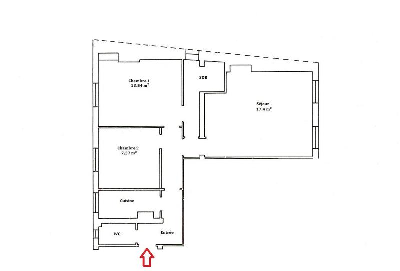 Appartement - 58 m² - 3 pièces